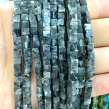 4mm Natural Square Stone Beads for Jewelry Making DIY Bracelet Necklace