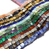 4mm Natural Square Stone Beads for Jewelry Making DIY Bracelet Necklace