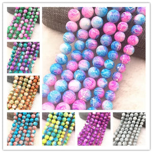 Glass Beads Round Spacer Beads for Jewelry Making DIY Bracelet Necklace