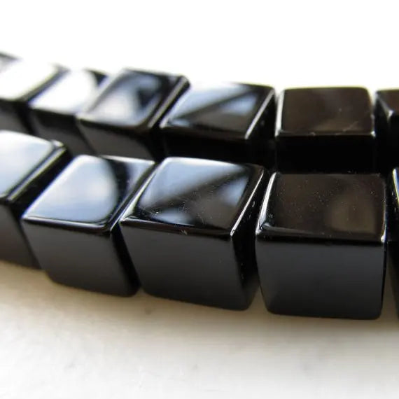 4/6/8/10mm Crystal Square Cube Beads Black/Jet Top Quality