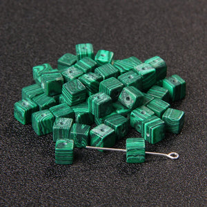 Natural Stone Agates Cube Spacer Beads 4/6/8mm DIY Jewelry Making