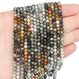 4mm Hawkeye Faceted Stone Beads for Jewelry Making 15 inch