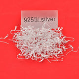 400PCS 18mm Sterling Silver Earring Hooks Ball Ear Wire
