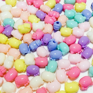 400Pcs 14mm Cat Spring Acrylic Beads DIY Necklace Bracelet