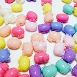 400Pcs 14mm Cat Spring Acrylic Beads DIY Necklace Bracelet