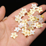 40PCS Shell Petal Golden Pendant Bead for Jewelry Making DIY Necklace Bracelet