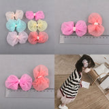 40pcs Lace Chiffon Ribbon Bows Button Patch Sticker Girl Women Hair Jewelry