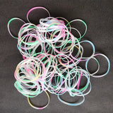 40Pcs Night Glow Silicone Wristbands for Women Girls