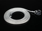 1mm Thin Slim Tibetan Silver Snake Chain Long Necklace Women Kids Girls Jewelry