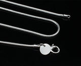 1mm Thin Slim Tibetan Silver Snake Chain Long Necklace Women Kids Girls Jewelry