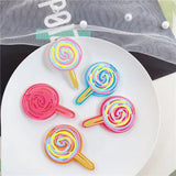40pcs Lollipop Acrylic Beads DIY Jewelry Earring/Garment Pendant Accessory