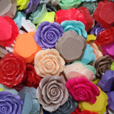 42mm Resin Flower Beads With Back Hole For Necklace