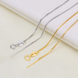 Long 925 Silver Necklace Chain, 5pcs