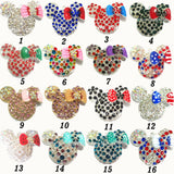 10pcs Silvery Minnie Head Pendants for Chunky Necklace Making