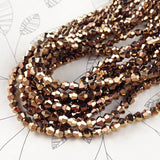 4MM Copper Crystal Beads for Jewelry Making, 1200pcs