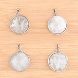 4Pcs Ancient Copper Crystal Tree of Life Charms