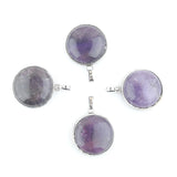 Natural Amethyst Stone Tree of Life Pendant in Ancient Copper Finish