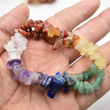 4Pcs Natural Stone Irregular Quartz Bracelets Crystal Women Men Jewelry