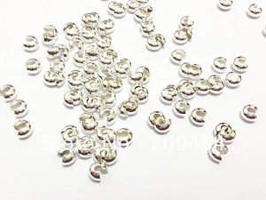 1000pcs Tube Crimp Beads for Chunky Jewelry Making
