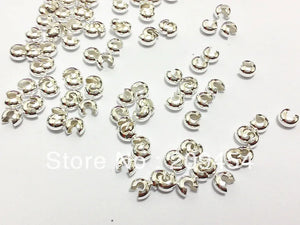 1000pcs Tube Crimp Beads for Chunky Jewelry Making