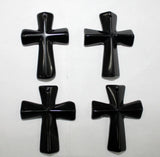 4pcs Agates Natural Stone Cross Pendant for DIY Jewelry