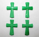 4pcs Agates Natural Stone Cross Pendant for DIY Jewelry