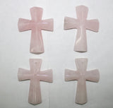 4pcs Agates Natural Stone Cross Pendant for DIY Jewelry