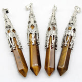 4pcs Natural Crystal Quartz Stones Reiki Healing Pendulum Pendants