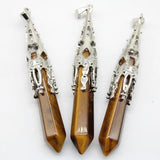 4pcs Natural Crystal Quartz Stones Reiki Healing Pendulum Pendants