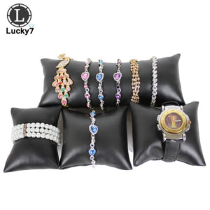 4pcs Jewelry Display Pillow Holder Watch Bead Chain Bracelet Storage Organizer