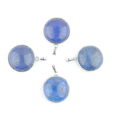 Natural Stone Lapis Lazuli Dangle Pendants Tree of Life Round Beads