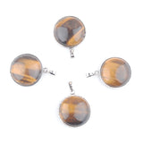 Tigers Eye Dangle Pendant Tree of Life Round Beads