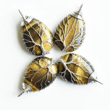 4pcs Wire Wrap Tiger Eye Stone Tree of Life Pendants