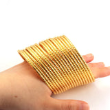 4pcs/set Ethiopian African Women Dubai Bangles