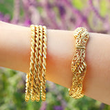 4pcs/set Ethiopian African Women Dubai Bangles