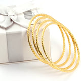 4pcs/set Ethiopian African Women Dubai Bangles
