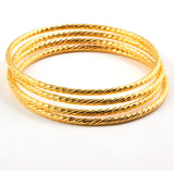 4pcs/set Ethiopian African Women Dubai Bangles