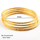 4pcs/set Ethiopian African Women Dubai Bangles