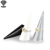 5/10 pcs Acrylic Cone Finger Ring Display Stand Holder
