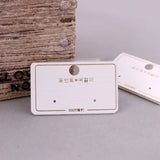 DIY Jewelry PVC Hook Cards for Earrings 100PCS/lot