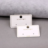 DIY Jewelry PVC Hook Cards for Earrings 100PCS/lot