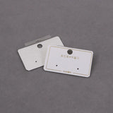 DIY Jewelry PVC Hook Cards for Earrings 100PCS/lot