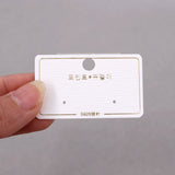 DIY Jewelry PVC Hook Cards for Earrings 100PCS/lot