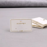 DIY Jewelry PVC Hook Cards for Earrings 100PCS/lot