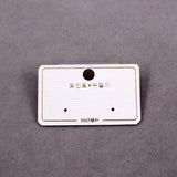 DIY Jewelry PVC Hook Cards for Earrings 100PCS/lot