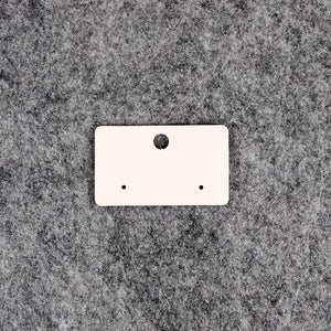 100pcs/Lot Stud Earrings Display Card Holders Plain Paper Packaging Hanger Tags