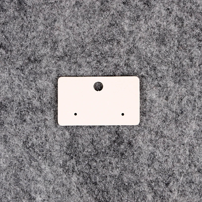 100pcs/Lot Stud Earrings Display Card Holders Plain Paper Packaging Hanger Tags