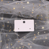 100pcs/Lot Stud Earrings Display Card Holders Plain Paper Packaging Hanger Tags