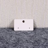 100pcs/Lot Stud Earrings Display Card Holders Plain Paper Packaging Hanger Tags