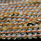Natural Citrine Quartz Clear Yellow Crystal Beads for DIY Jewelry Making